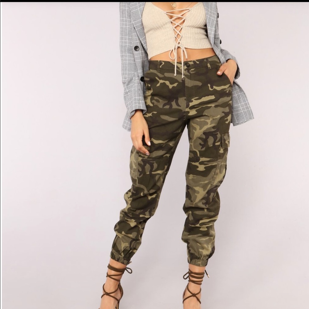 Camo cargo pants